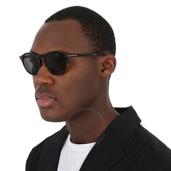 💎✨NEW✨💎NWT Tom Ford  Aurele Smoke Oval Unisex Sunglasses - Picture 1 of 5